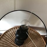Vintage lamp from the 1970s!in black wood