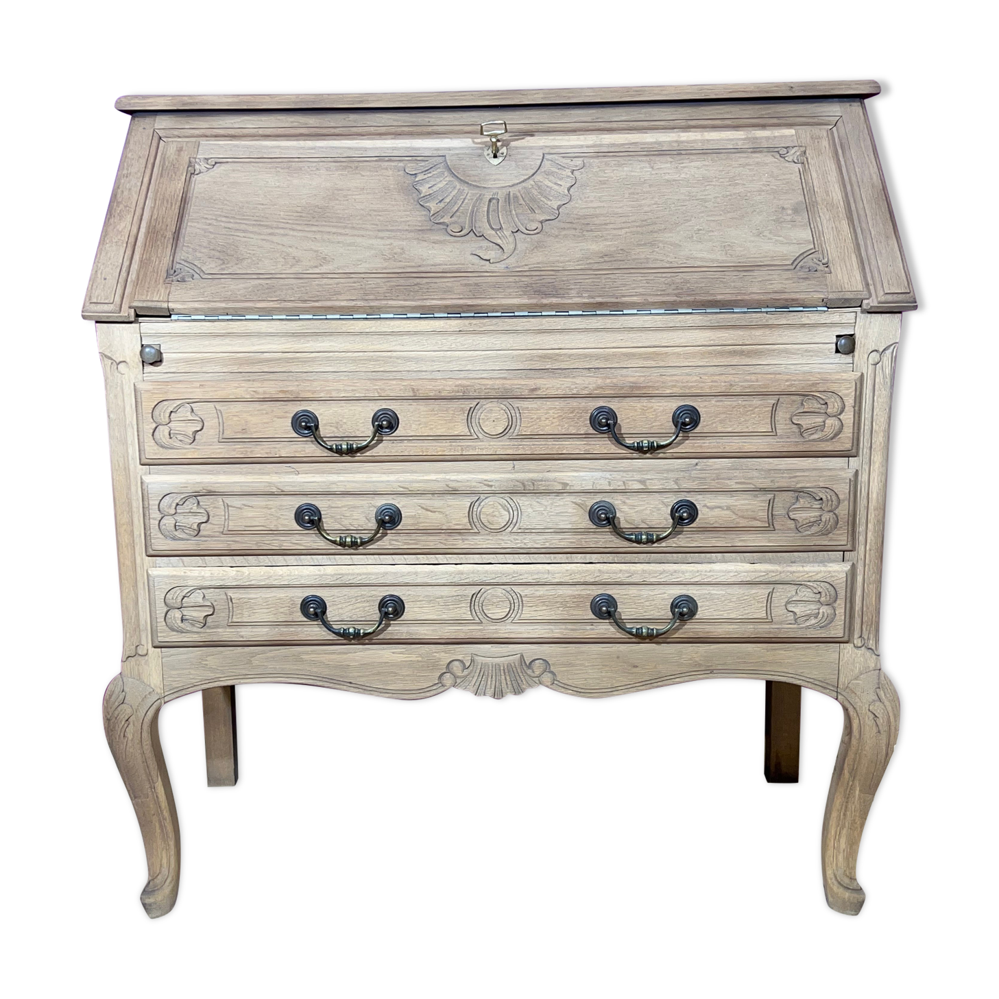Decapé desk in baroque oak