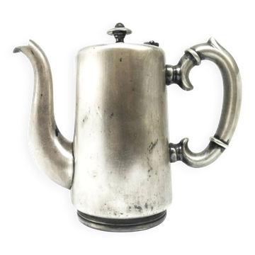 Hotel coffee pot, Eclecticism, silver-plated brass, Poland, 1920s.
