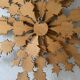 Wooden sunflower decoration Poland 60s