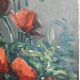 Oil on canvas poppies