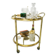 Brass bar cart