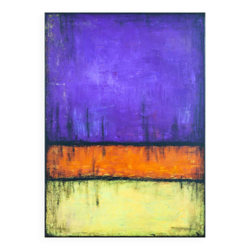 Peinture abstraite moderne minimaliste originale sur toile tendue.