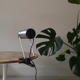 brushed metal spot clamp lamp 1970