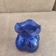 Small cobalt blue Scandinavian round vase