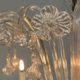 Venetian chandelier in colorless Murano glass, 12 arms of light