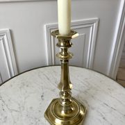Candle holder / candlestick in golden brass 20s