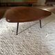 Organic tripod coffee table – European modernism, 1950s–60s