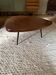 Organic tripod coffee table – European modernism, 1950s–60s