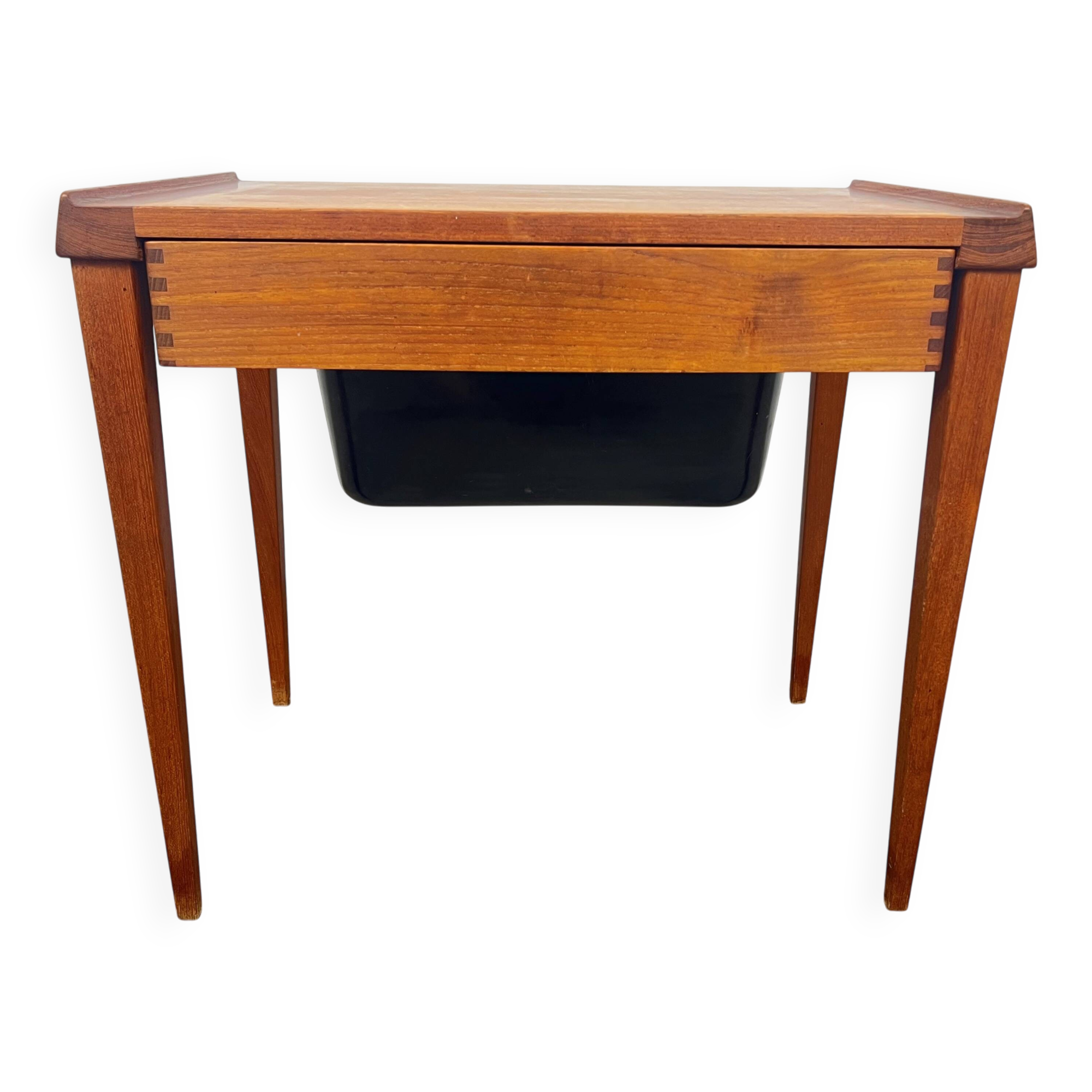 Scandinavian teak sewing table