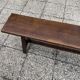 Solid oak farmhouse bench 180cm for rustic farmhouse table 1950