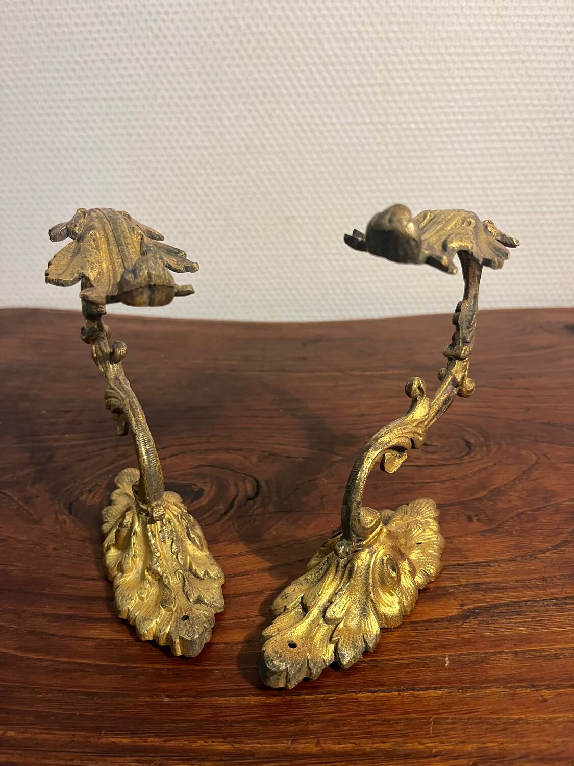 Bronze curtain tieback hook