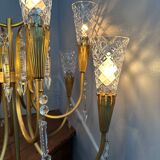 Vintage crystal pendant chandelier