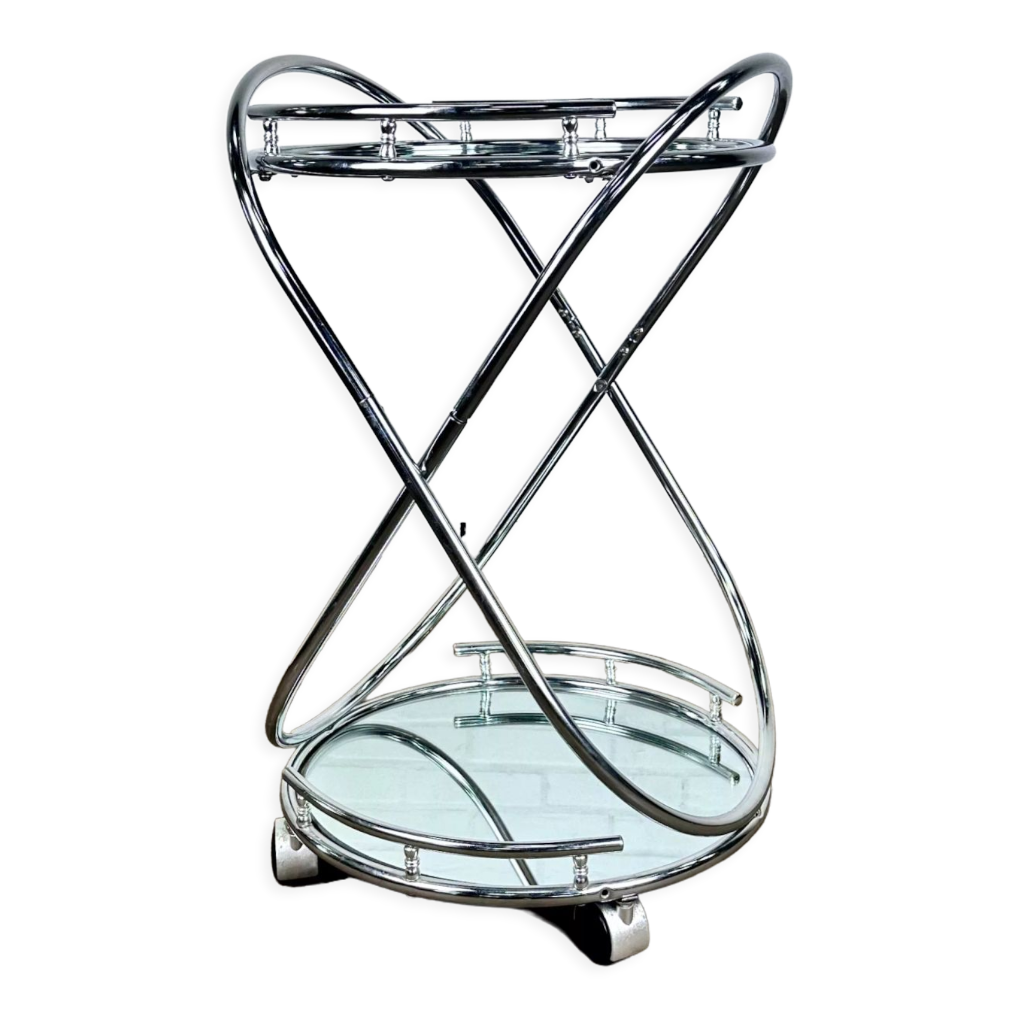 Vintage tubular frame trolley round