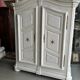 Two-door painted wardrobe, Louis XIV style, Alsatian regional work.