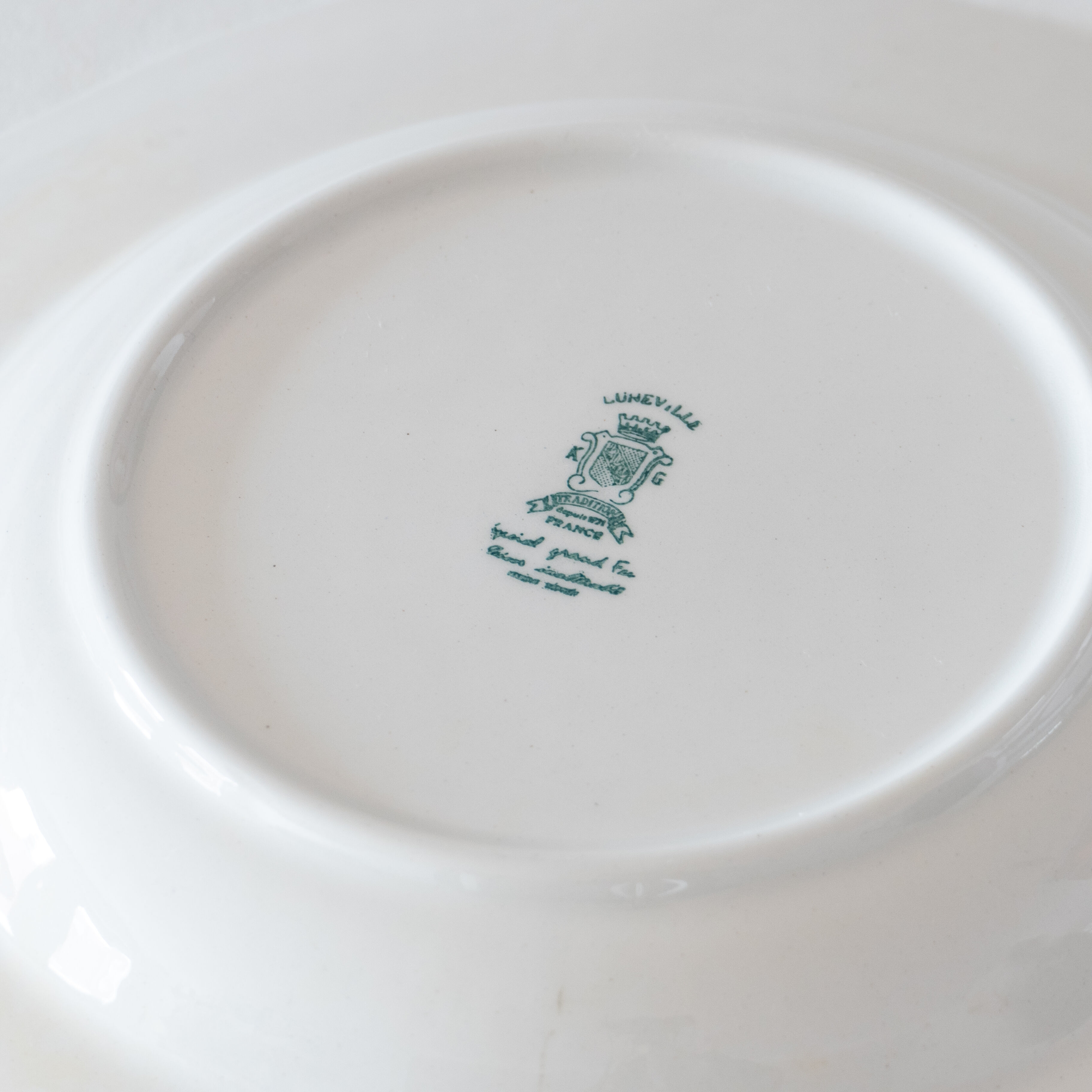 6 old hollow plates KG Lunéville