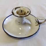 Cellar rat in old enamelled sheet metal