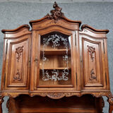 Louis XV double body sideboard in solid walnut circa 1880