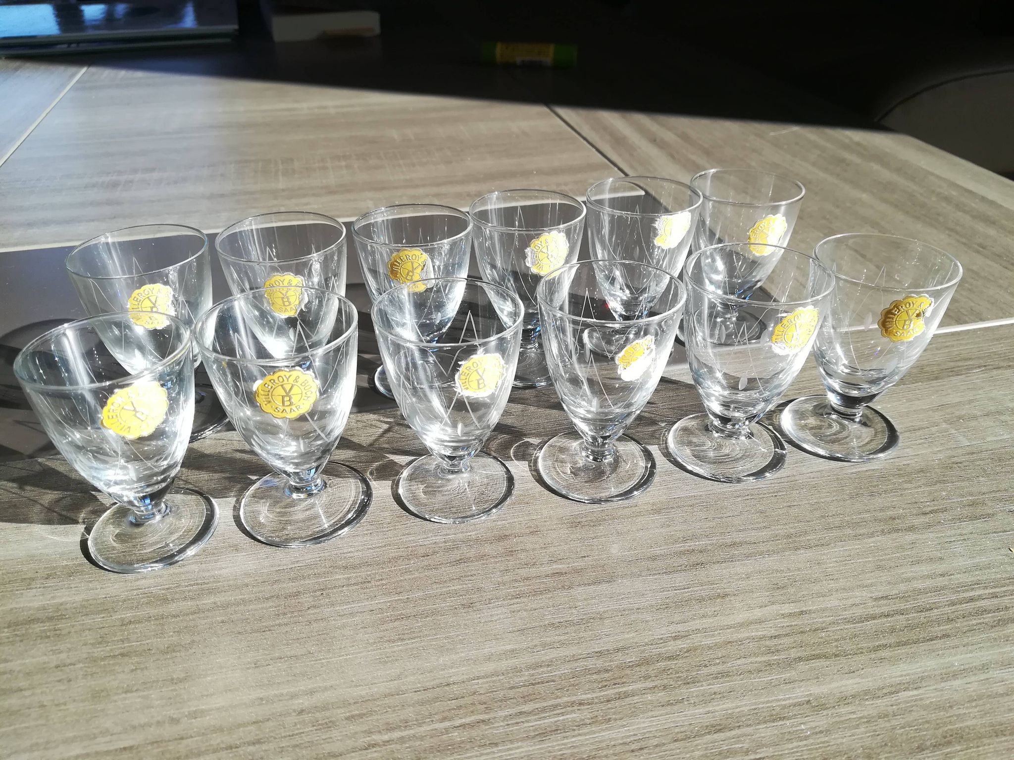 12 verres en cristal modèle Saar par Villeroy & Boch
