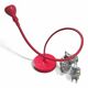 Red desk lamp "jansjö" by ikea - pop design