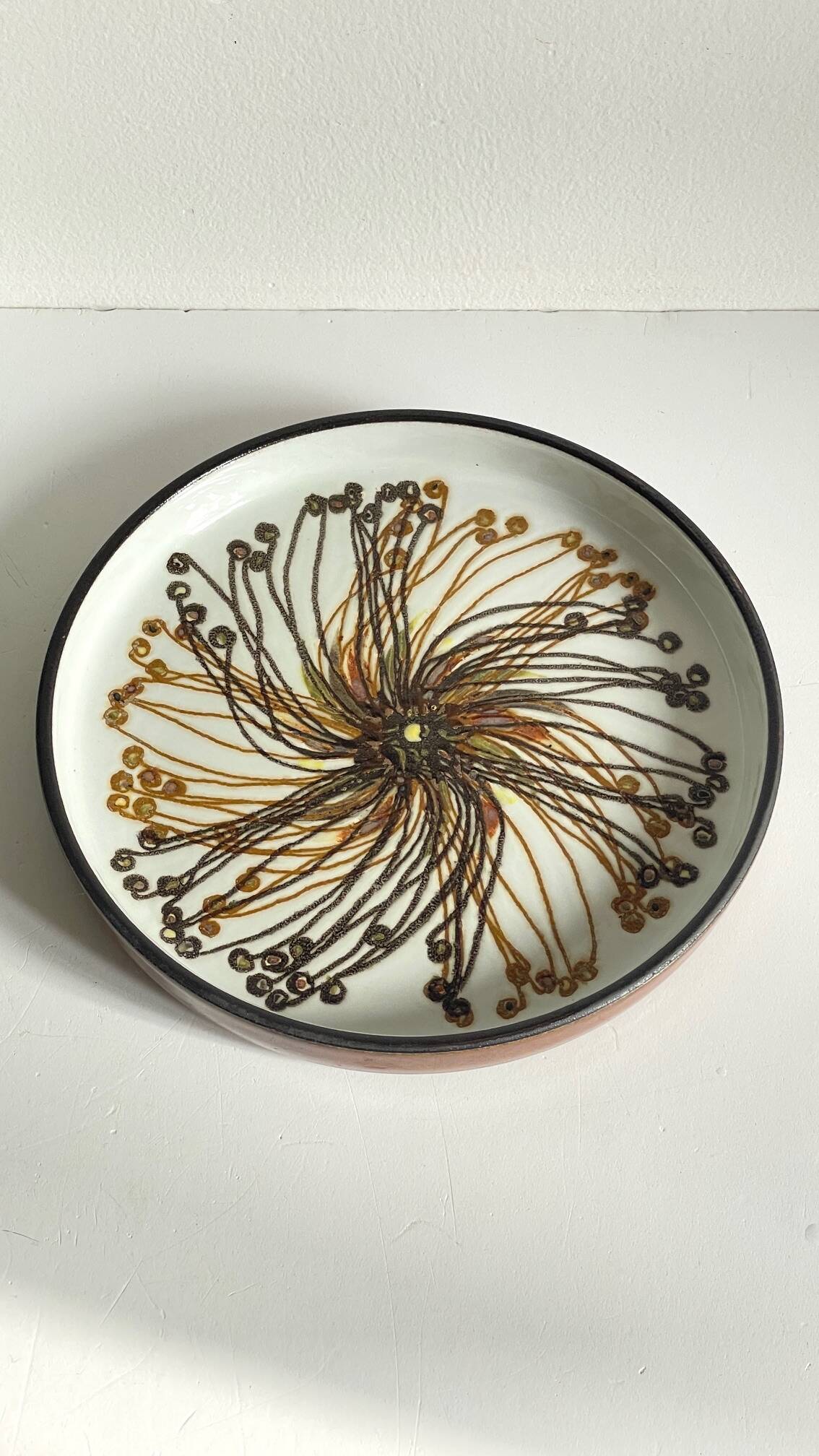Royal copenhagen ceramic pocket tray by hellen malmer vintage