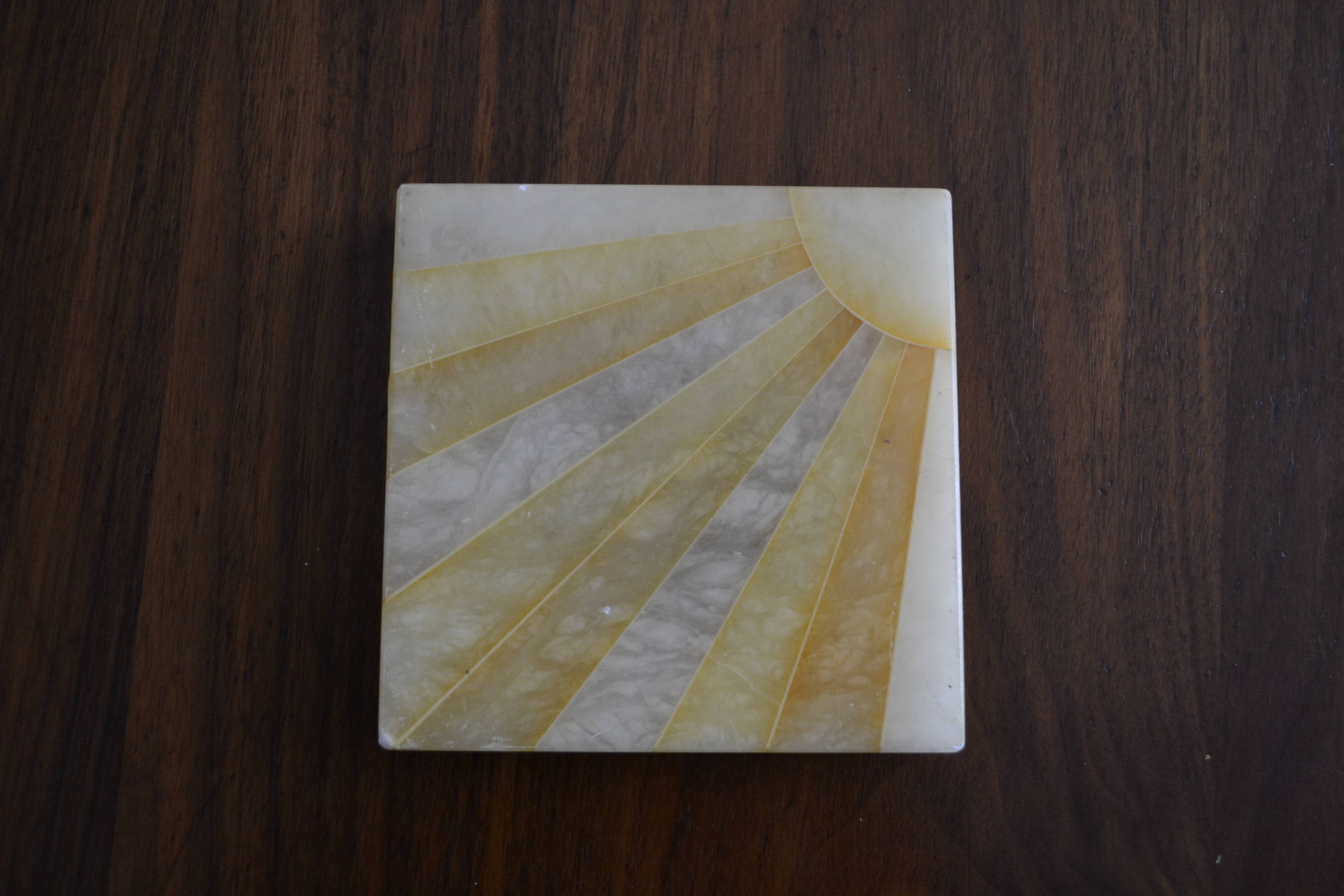 Sunbeam marble ashtray