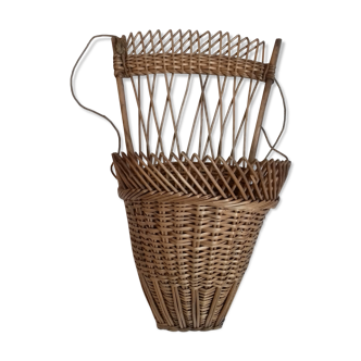 Old wicker harvest hood