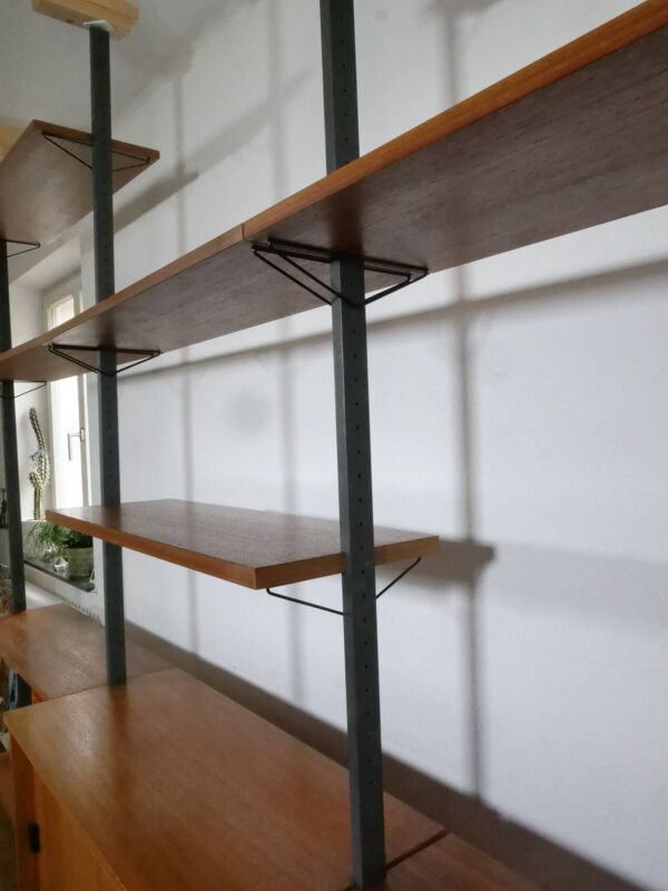 Système d'étagères modulaires en teck de style Mid-Century par Olof Pira, Suède, années 1960