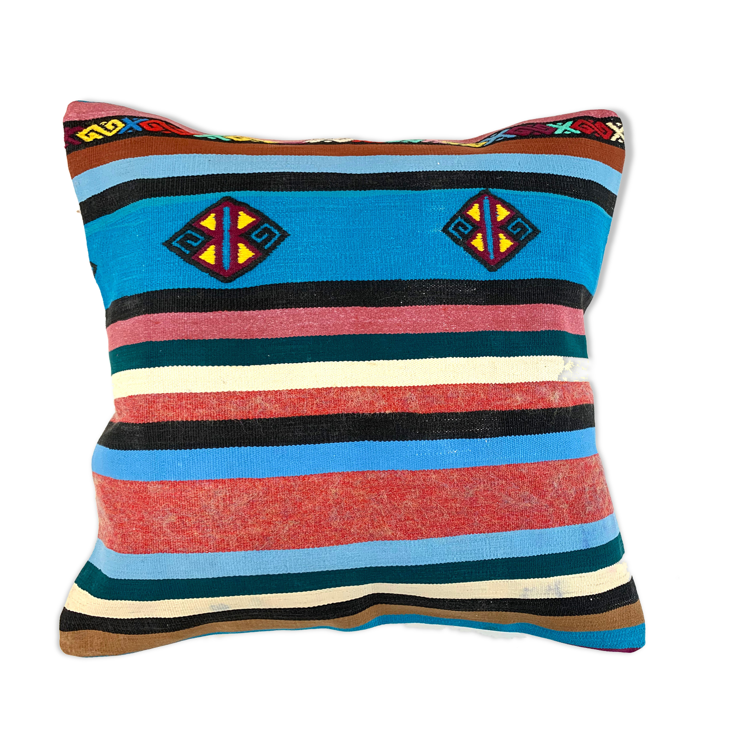 Vintage Turkish kilim cushion cover 55x55 cm