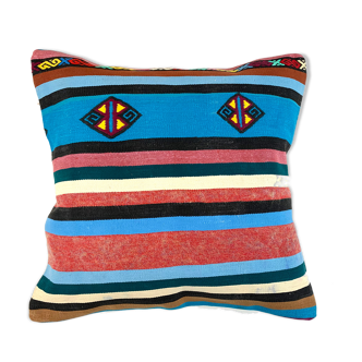 Vintage Turkish kilim cushion cover 55x55 cm