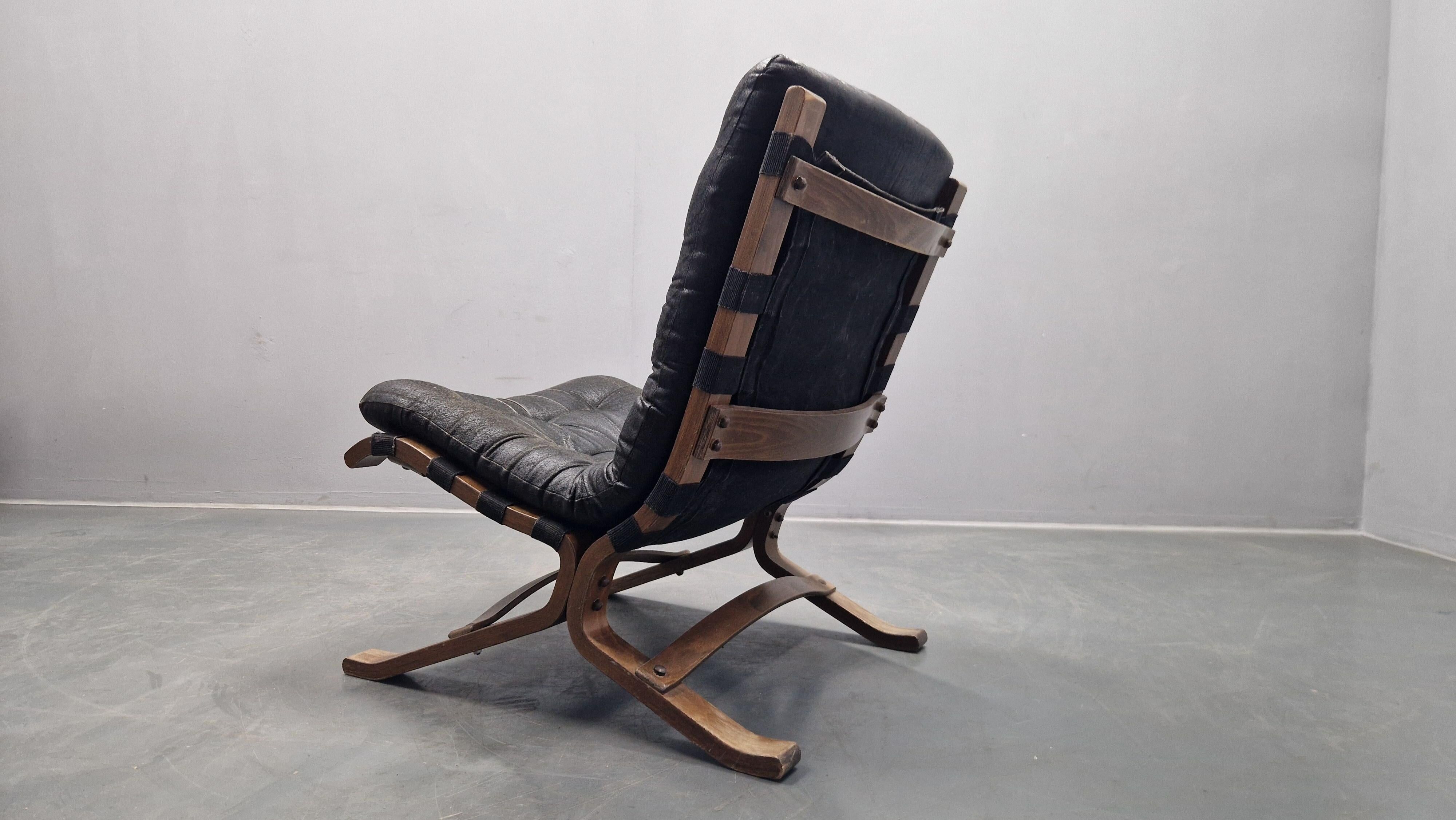 Very rare mid-century lounge chair Siesta, Westnofa, Norway, 1960s