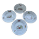 4 antique deep plates Céranord Saint-Amand vegetable garden design