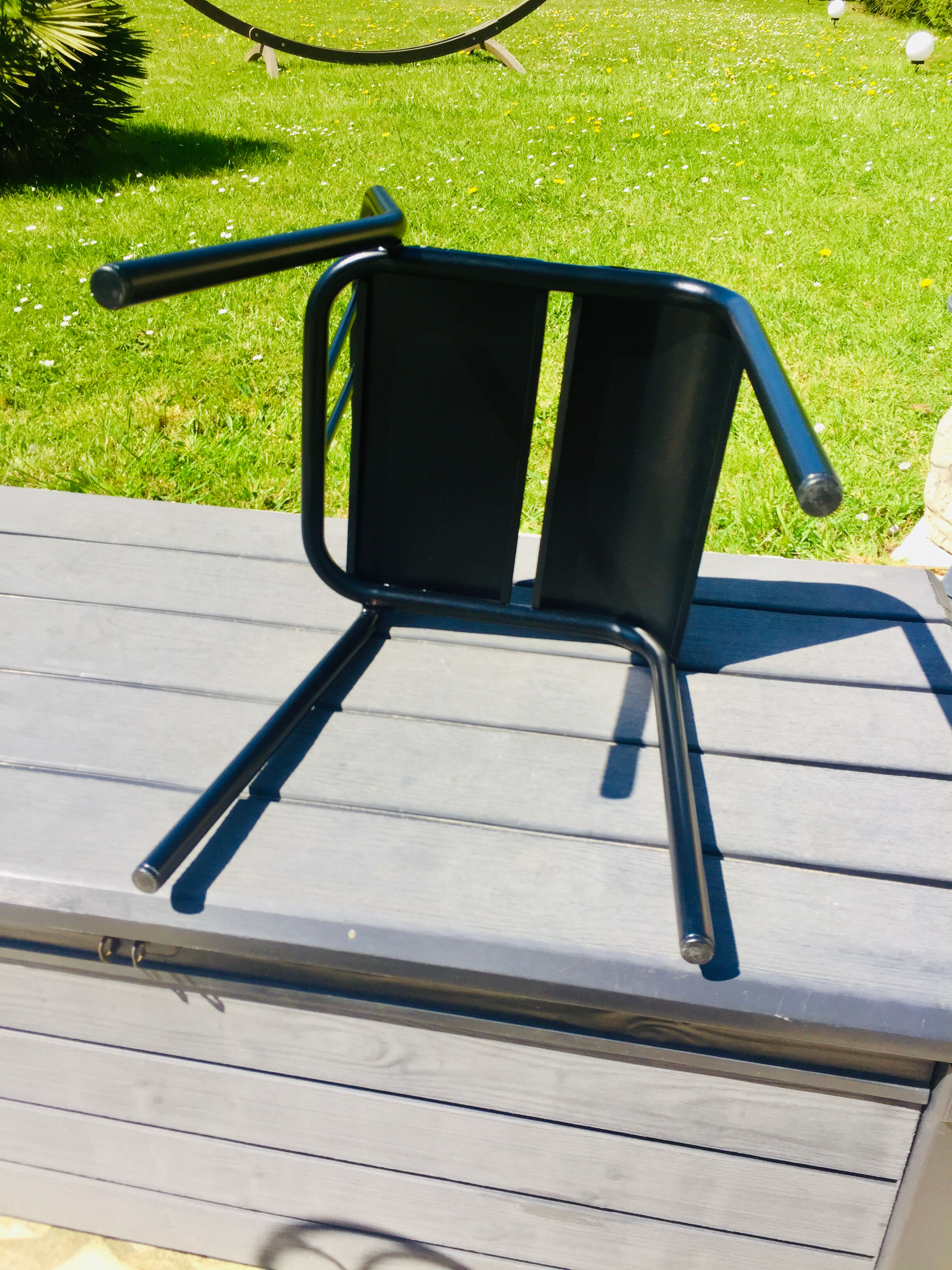 Industrial metal chair