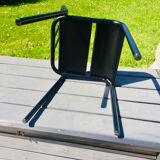 Industrial metal chair