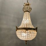 Crystal brass chandelier