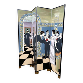 Vintage design room divider paravan 'ballroom'
