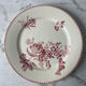 Set of five flat Fontanges plates.