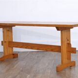 Vintage wood bench from the 1970s