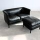 vintage sofa + ottoman | sitting area | A. Citterio | Moroso