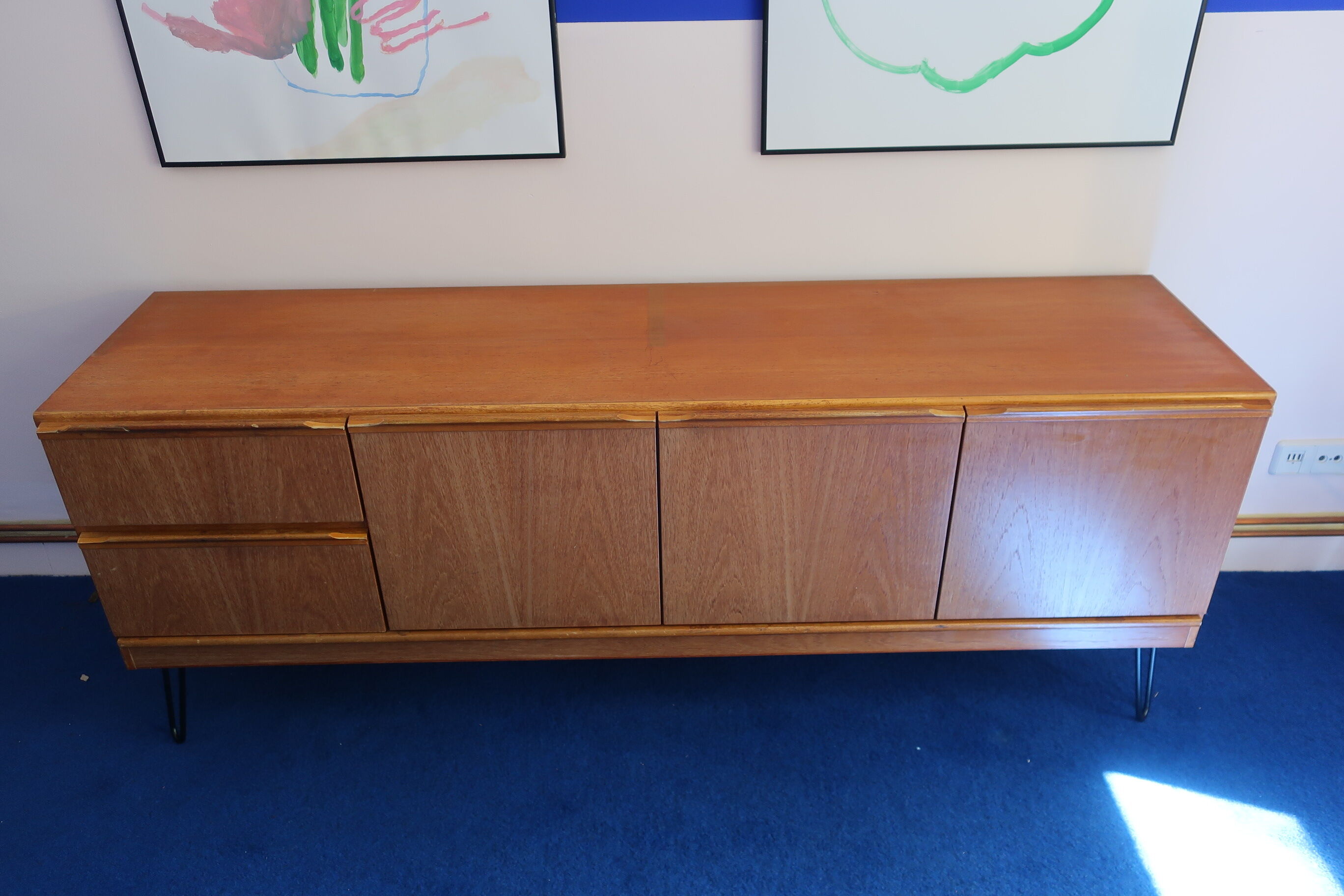 Teak sideboard from the 60s/70s pins
