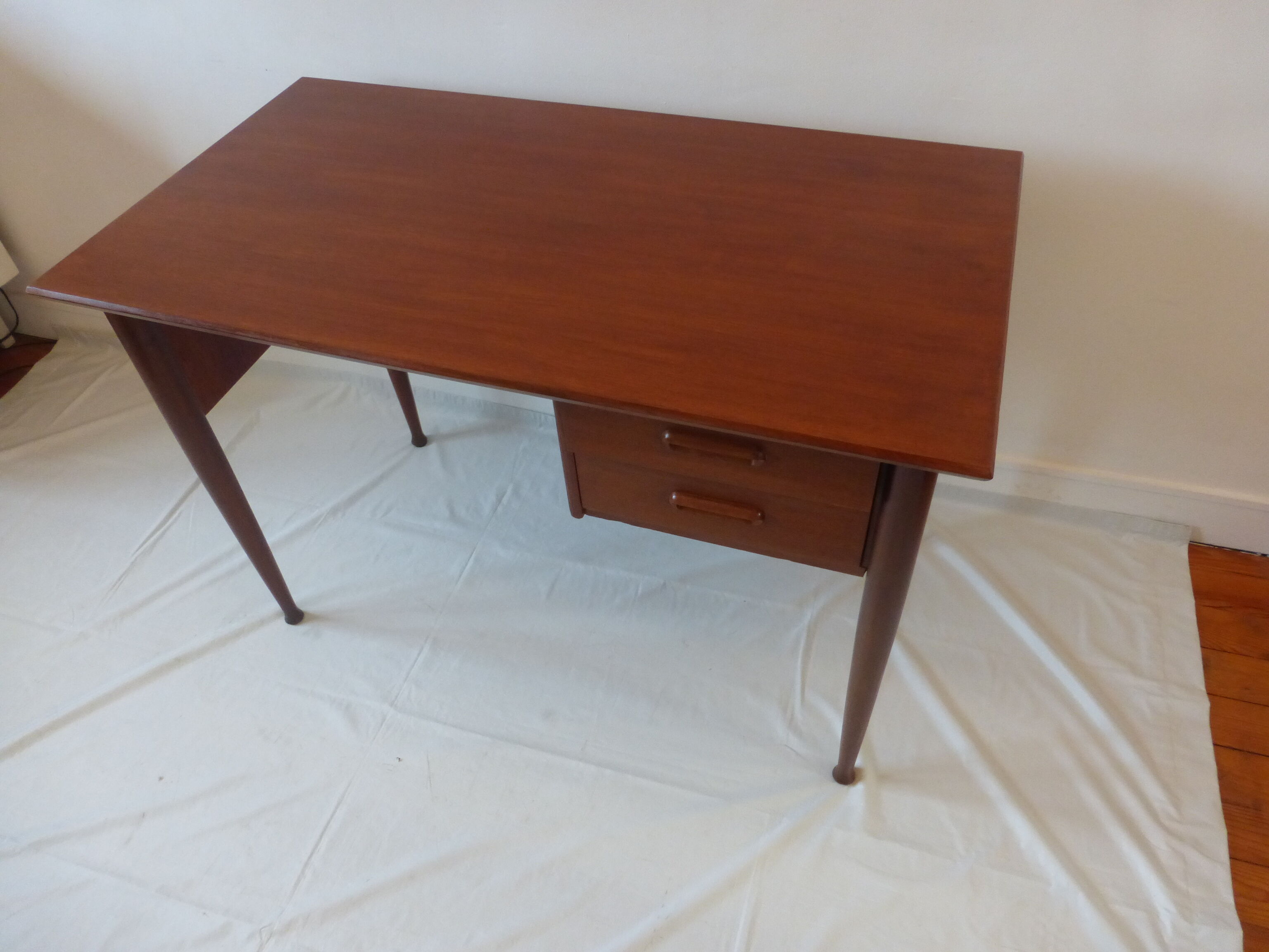Scandinavian desk massive teak