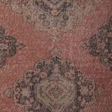 Vintage Turkish rug from Oushak, hand-woven 87x382 cm
