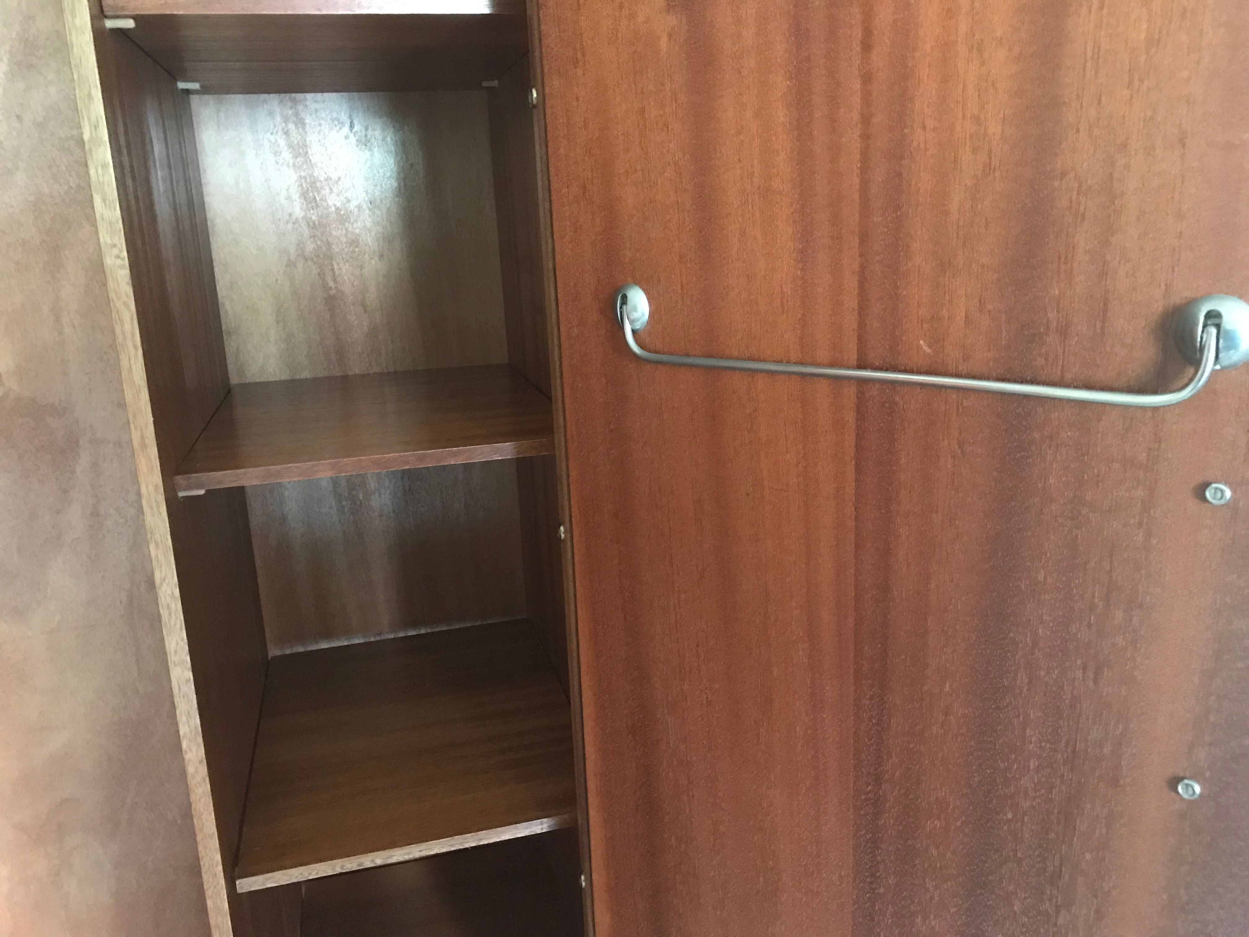 Scandinavian wardrobe vintage teak 1960-70's
