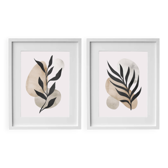 2 framed art prints