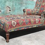 Old meridian armchair with armrests