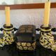 Vintage Handmade Candlestick Duo