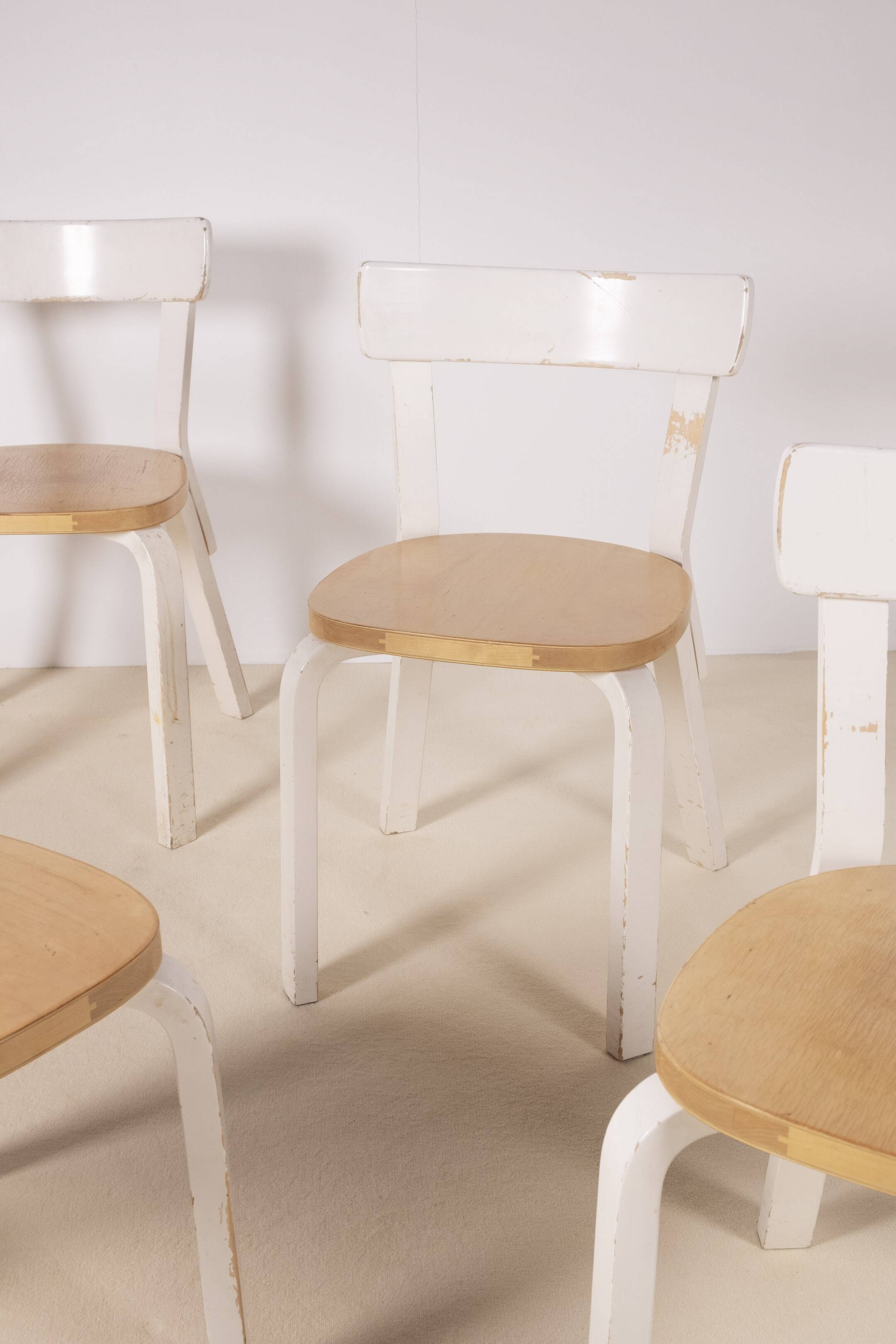 4x Alvar Aalto Model 69 by Artek, Finland