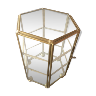 Brass display case
