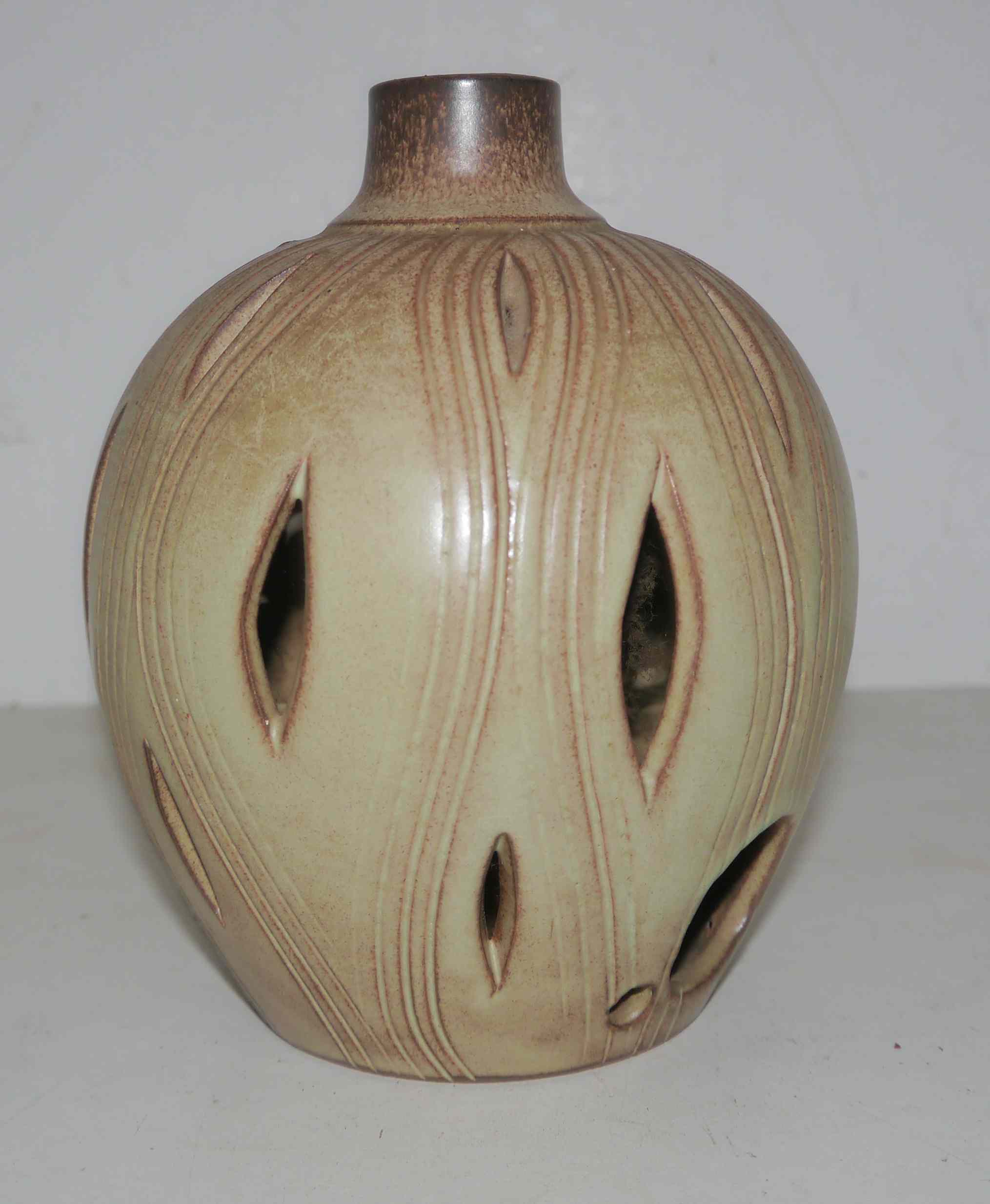 Lamp foot or night light vintage J Mateo Vallauris stoneware