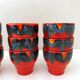 Punch bowl set with 12 cups, Wächtersbach Keramik Germany